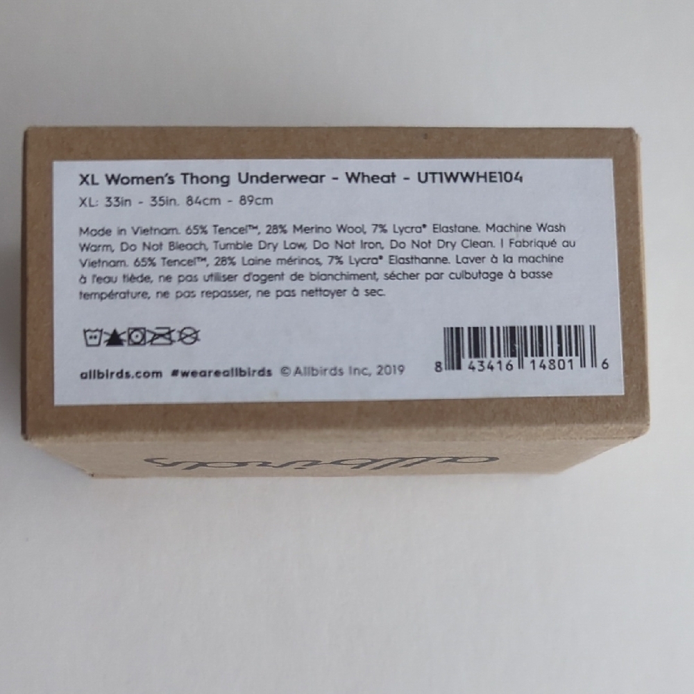 Allbirds Women's Thong Underwear - Size XL Set - Picture 3 of 5